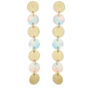 Panacea RESIN and metal drop earrings NWT
